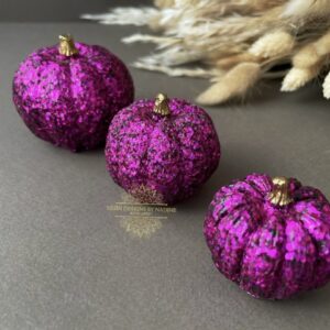 Purple pumpkin Halloween decorations