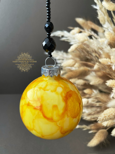 Small glass round bauble